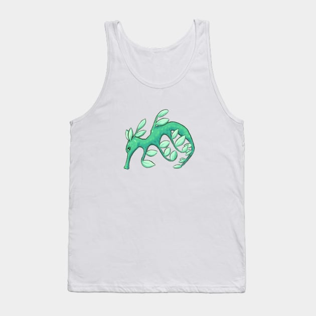 Sea Dragon - Leafy Sea Horse Green Sea Dragon Design Tank Top by sheehanstudios